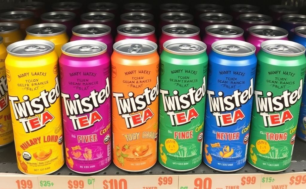 Twisted Tea cans in a variety pack