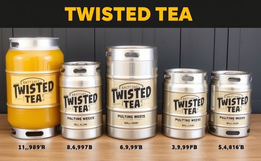 Twisted Tea keg sizes and prices available here