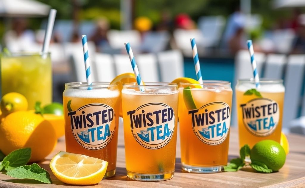 Twisted Teas in a refreshing summer setting.