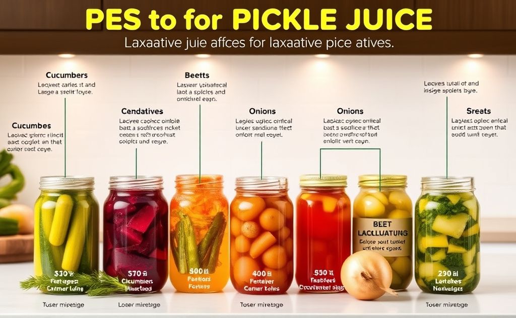 Types of Pickle Juice for Laxative Effects