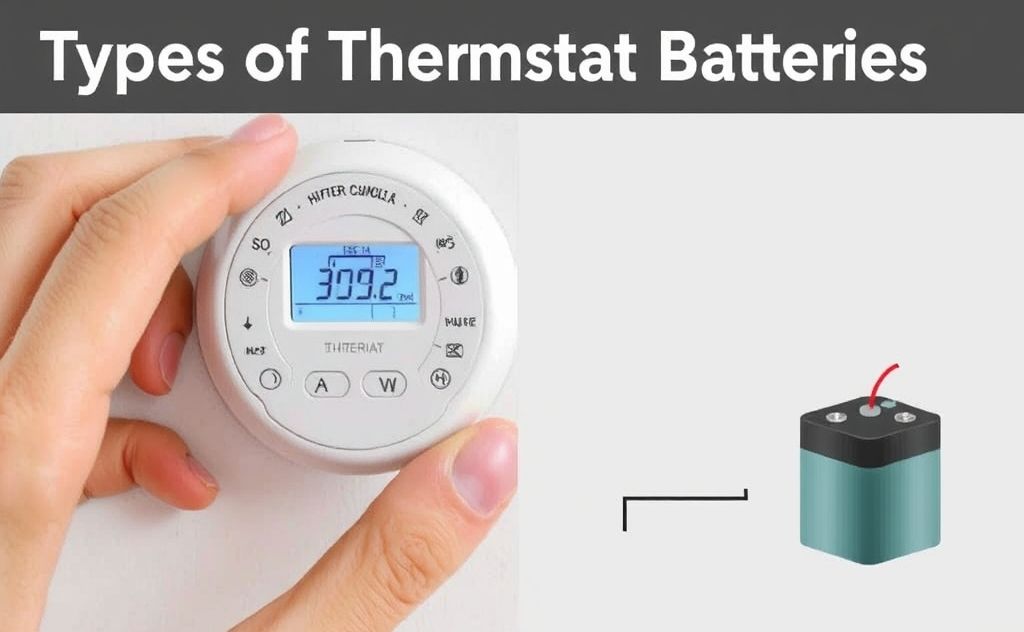 Types of Thermostat Batteries with battery replacement steps