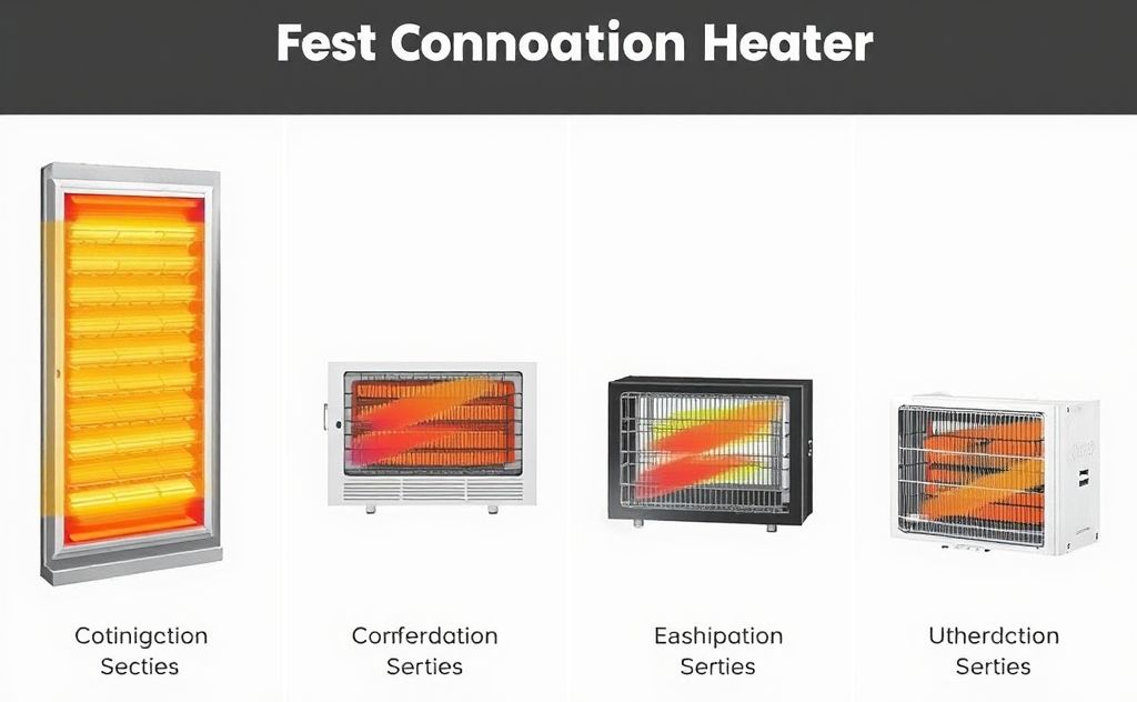 Types of convection heaters in various settings