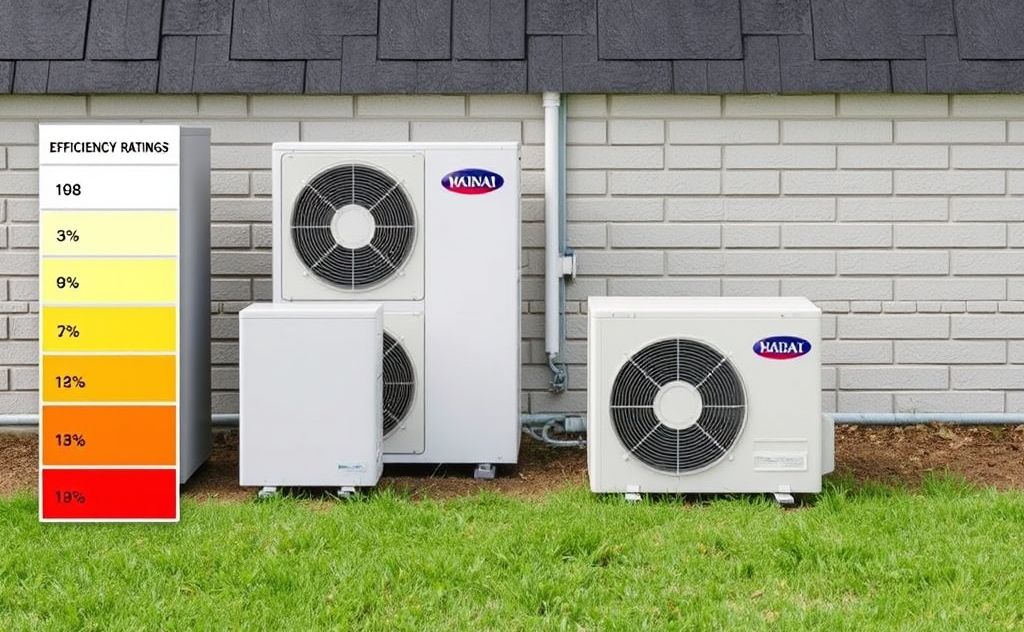 Types of heat pumps with efficiency ratings