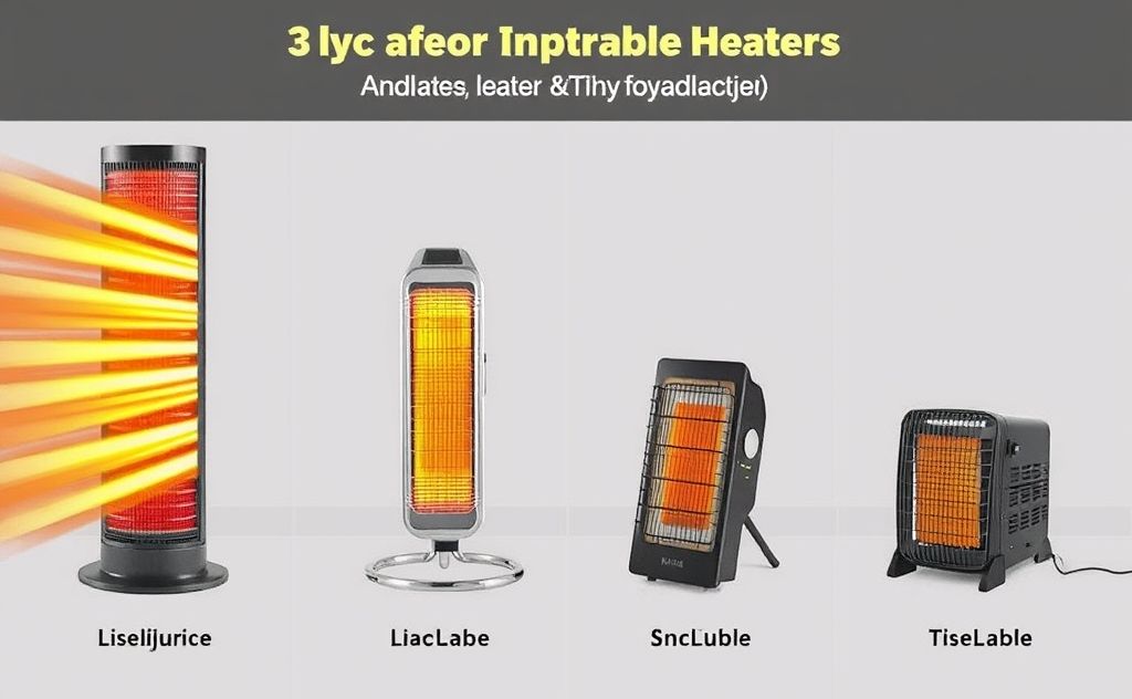 Types of infrared heaters for portable use