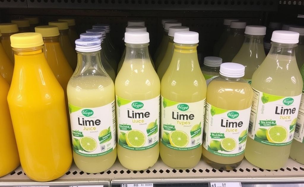 Types of lime juice available at Kroger