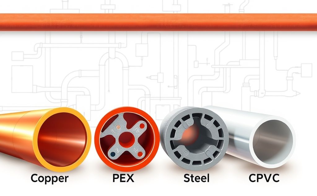 Types of pipes for hot water in heating systems