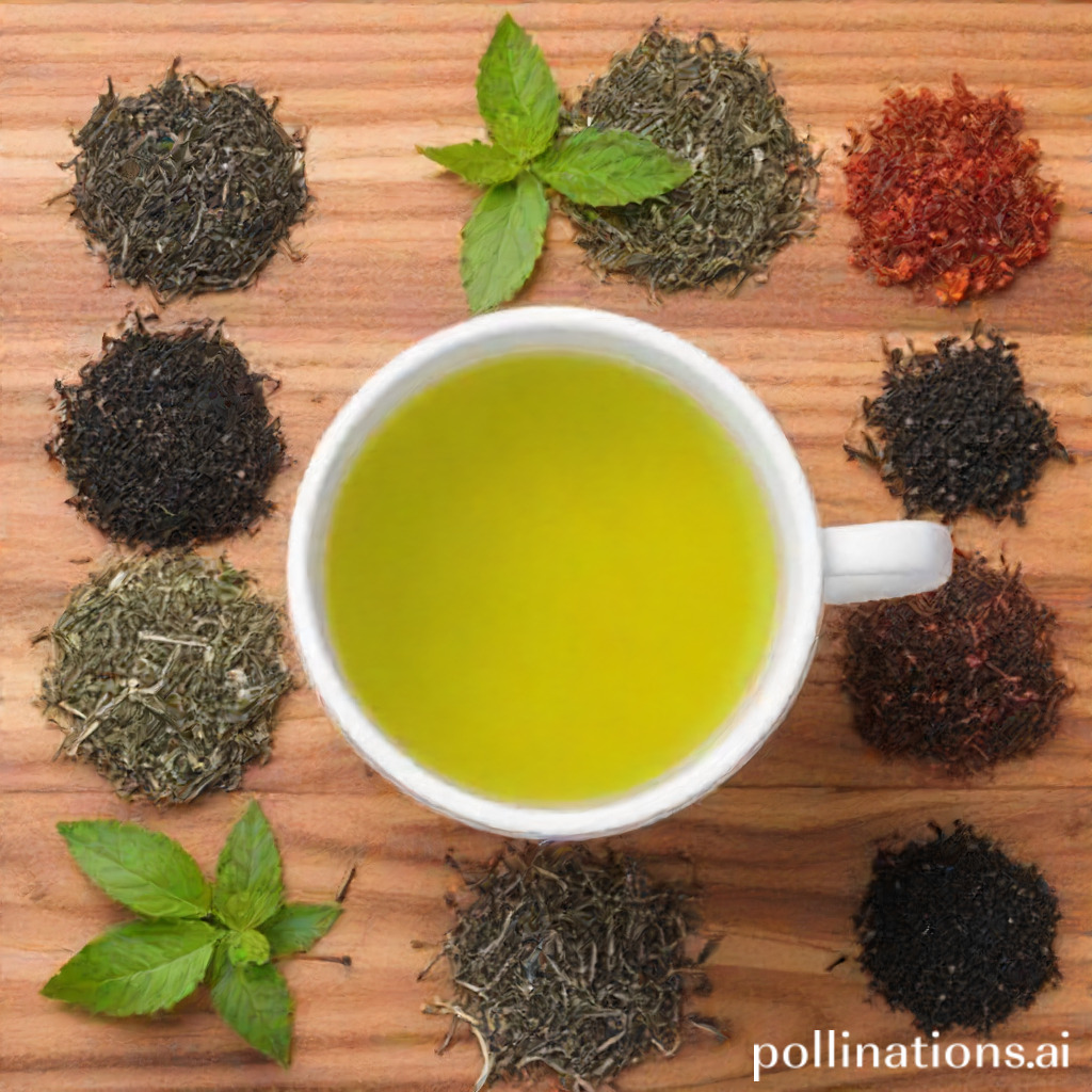 Senior tea types: Green, herbal, white, black, and rooibos.