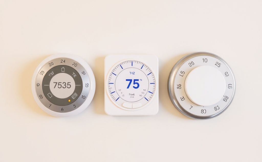 Types of thermostats with functions regulating temperature