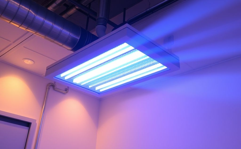 UV germicidal irradiation HVAC air quality system