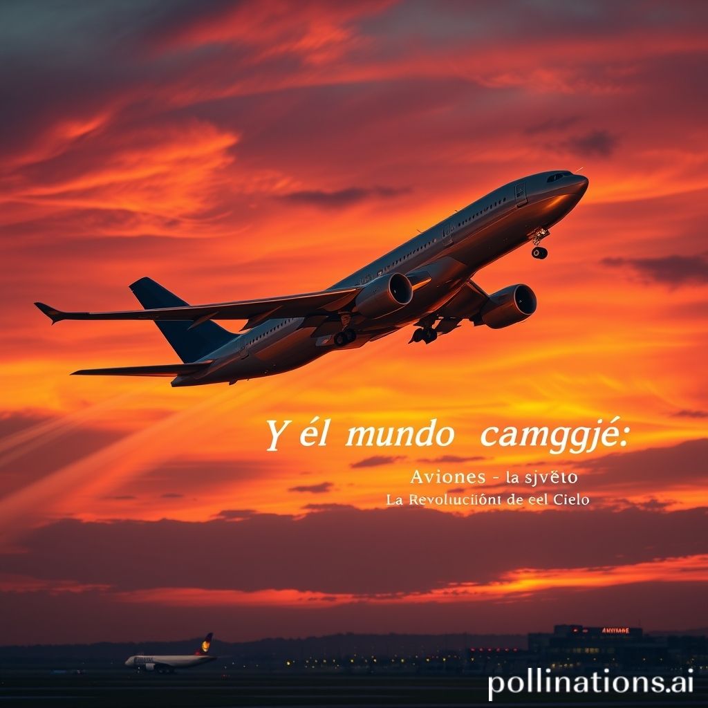 Avión despegando al atardecer - Y el mundo cambió: Aviones - La Revolución del Cielo