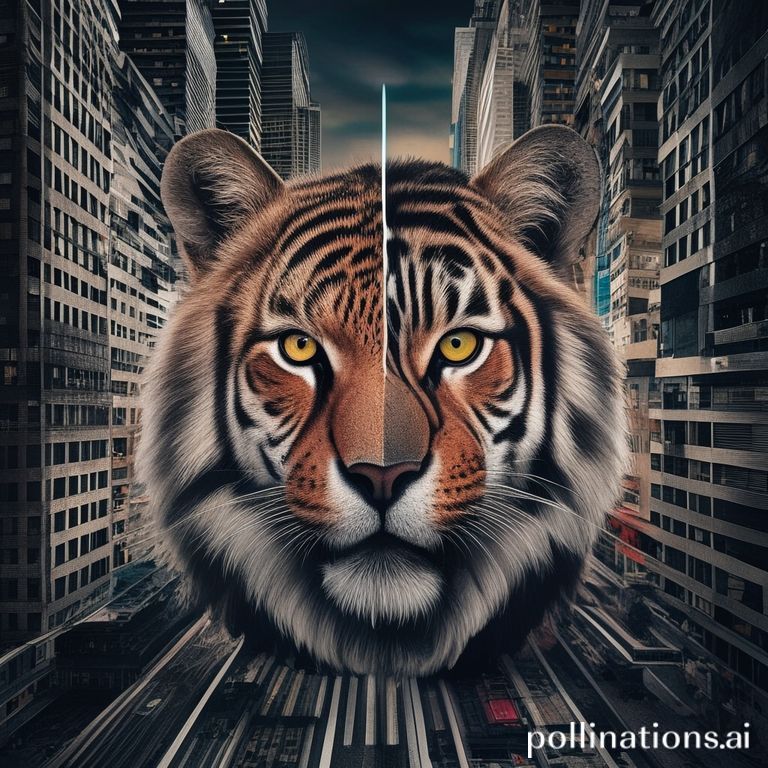 Montagem de fotos criativa no Photoshop com elementos de fantasia e realidade misturados.