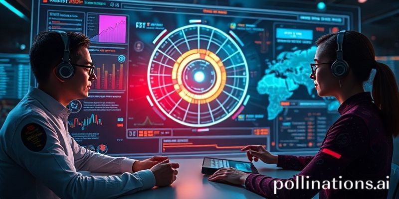 Un diseño futurista que muestra a personas interactuando con interfaces holográficas que presentan información visualmente rica.