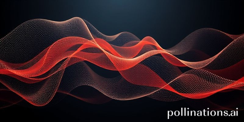 Un gráfico abstracto que muestra ondas de datos fluyendo rápidamente, simbolizando la velocidad y la eficiencia de Claude Haiku 4.5.