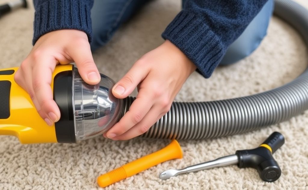 Unclogging a vacuum hose with tools and tips