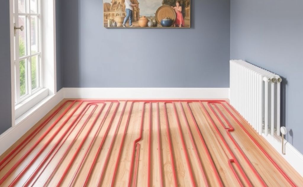 Underfloor heating benefits over radiators