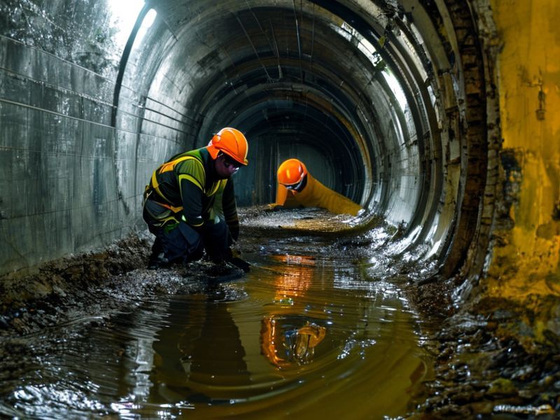 فحص تسربات الخزانات الأرضية