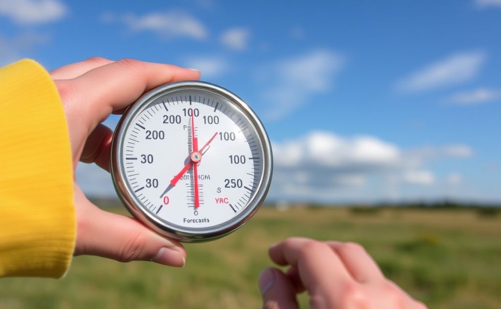 Understanding thermometer readings in weather forecasting