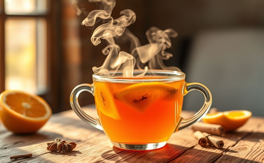 Unique compounds boost health in orange spice tea