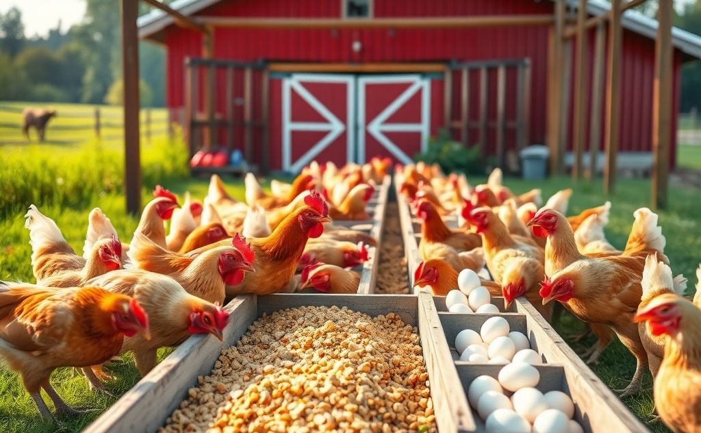 Upgrade chicken feed for better egg production