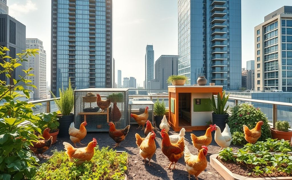 Urban chicken limits for city space needs
