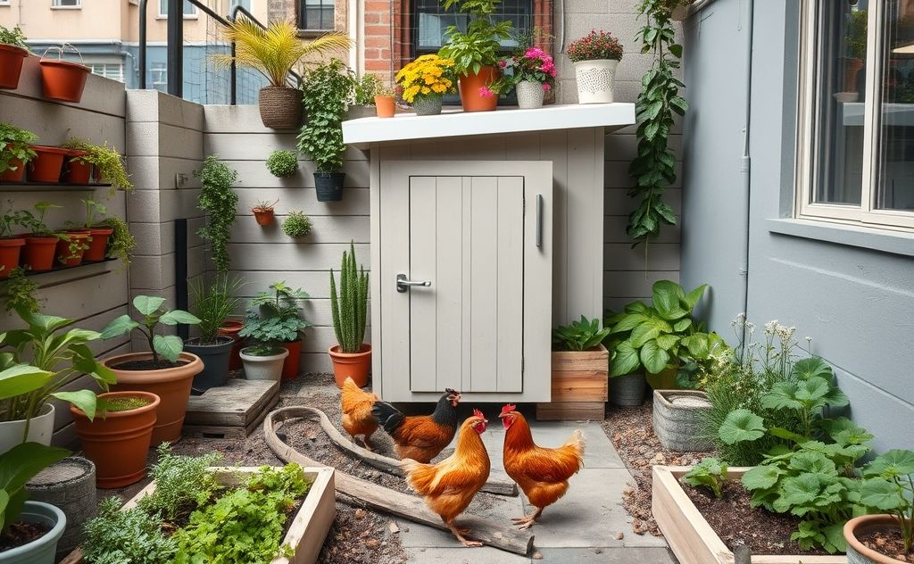 Urban chicken space limits for city living