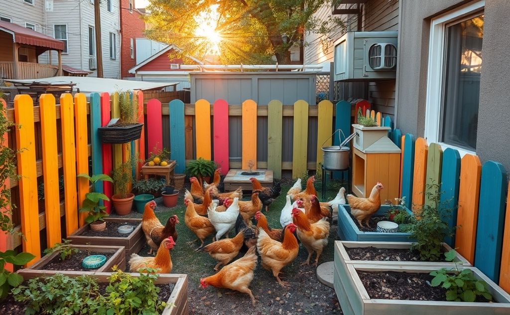 Urban chickens in limited space city rules