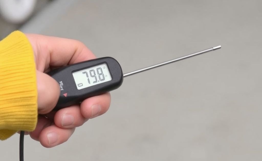 Use thermocouple thermometer correctly for readings