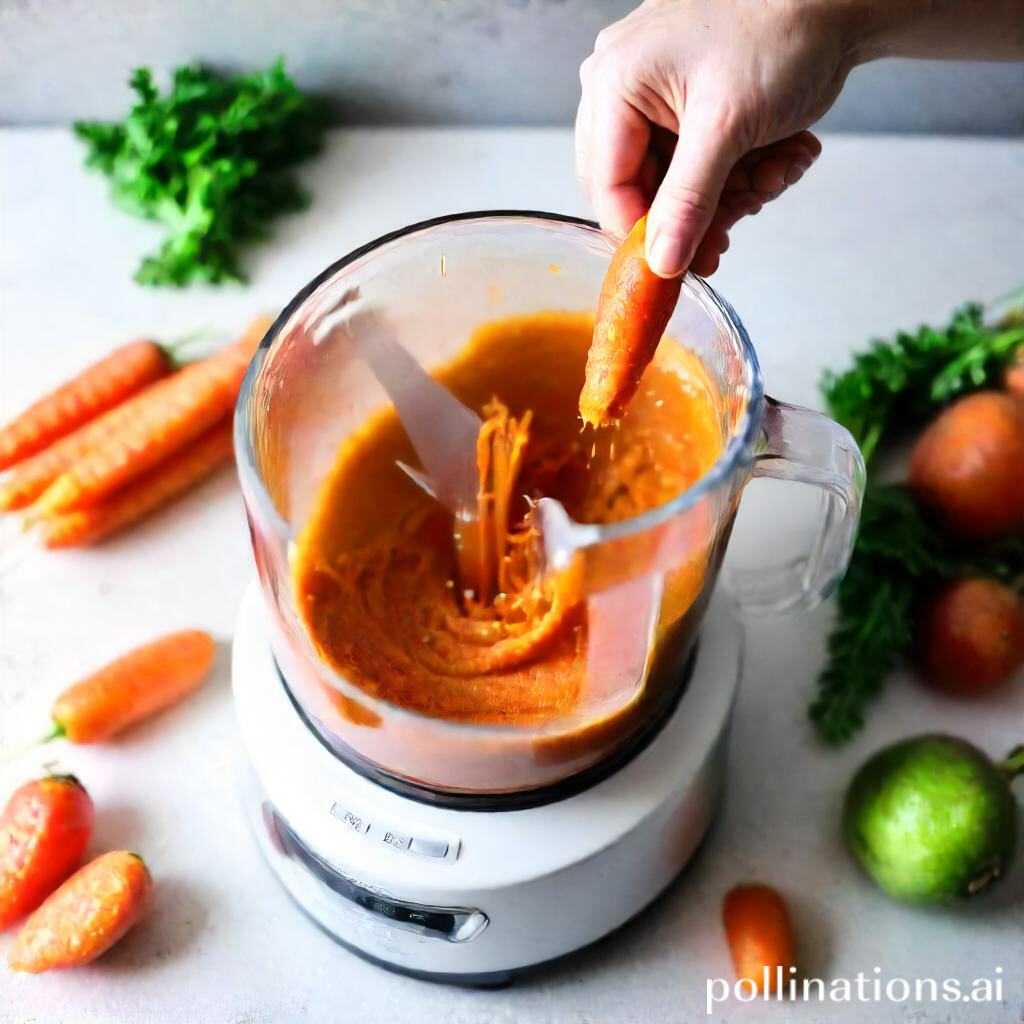 Carrot Juice made with a Food Processor