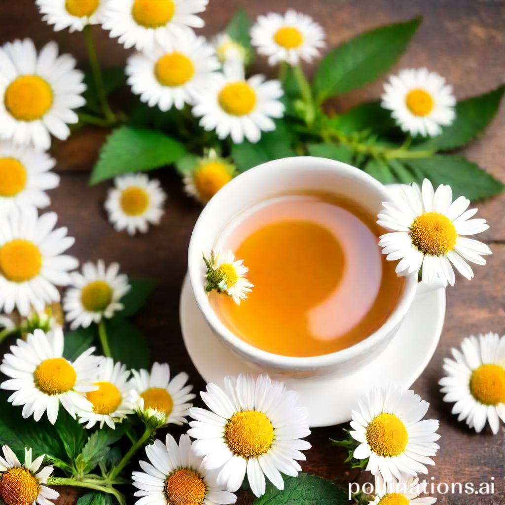 Allergy relief with chamomile tea