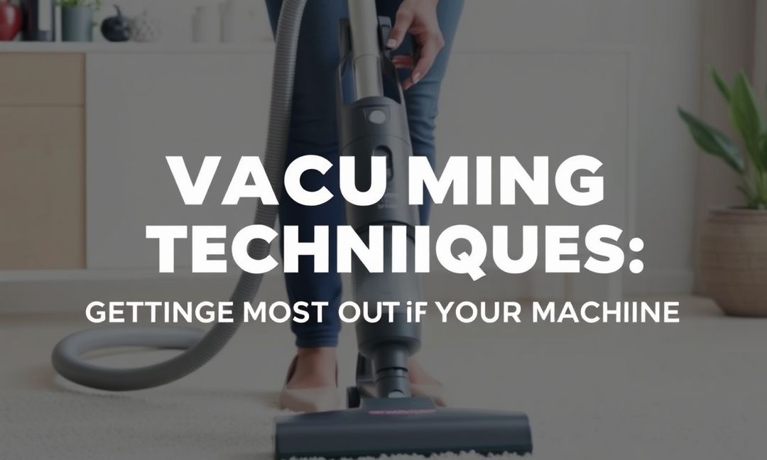 VACUUMING TECHNIQUES: GETTING THE MOST OUT OF YOUR MACHINE