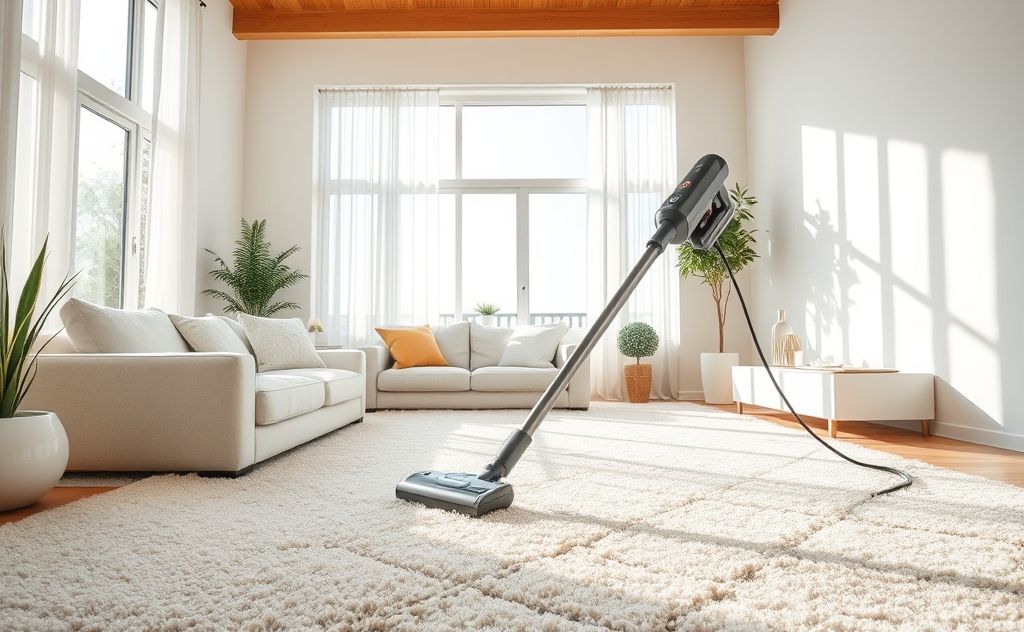 Vacuum carpets regularly for cleanliness boost