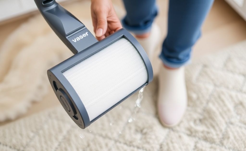 Vacuum cleaner filters can be washed easily.