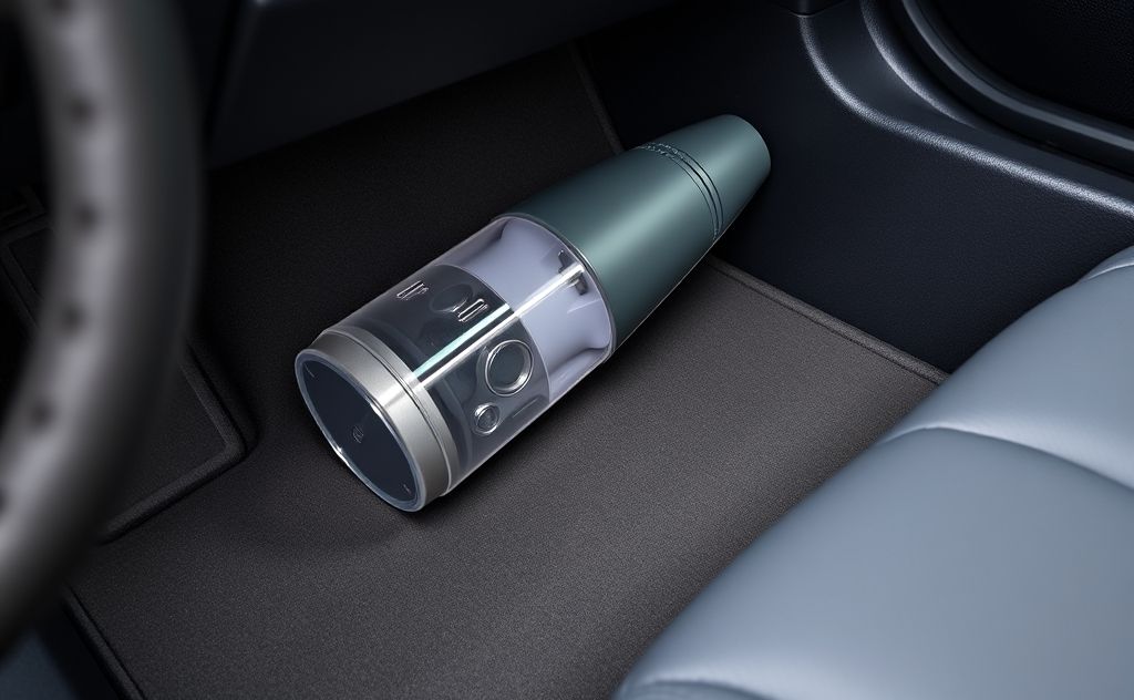 Vacuum cleaner in Lexus RZ300e interior tips