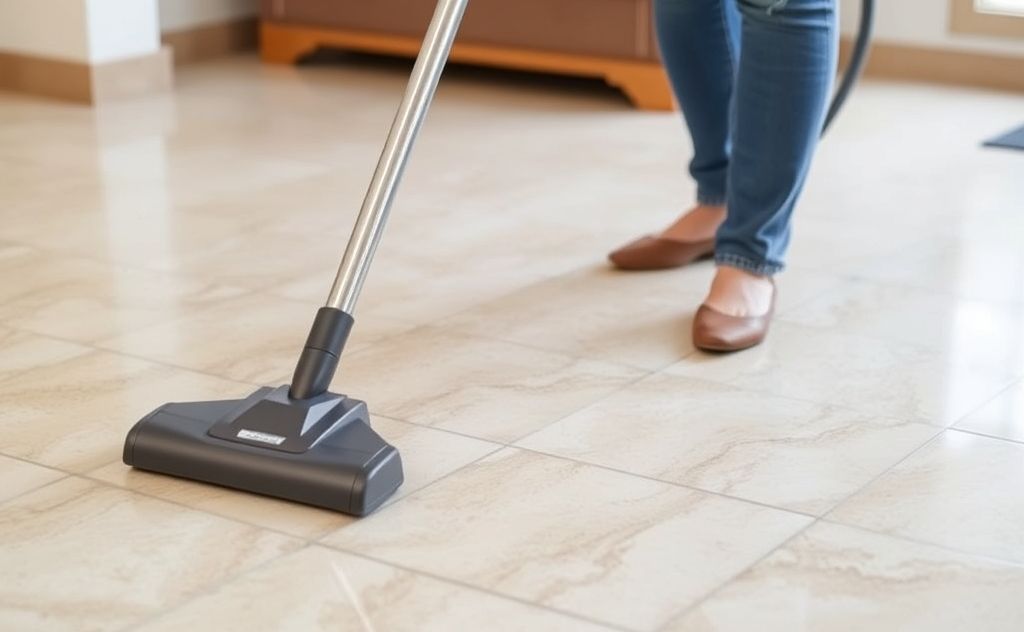 Vacuum cleaner safe for tile floors use