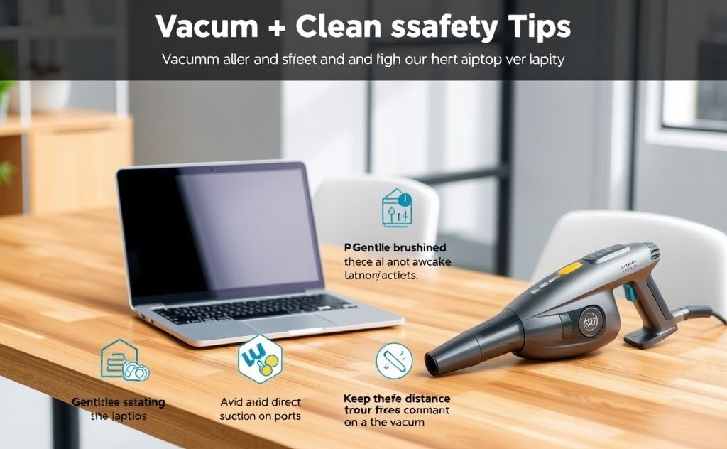 Vacuum cleaner safety tips for laptop care