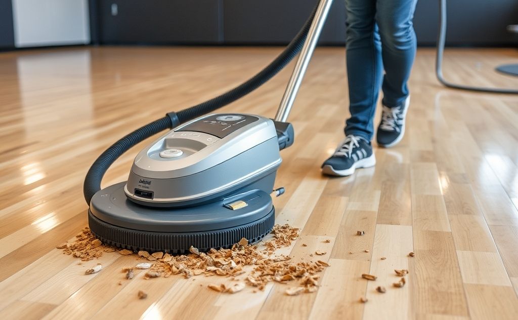 Vacuum designed for gym floor debris removal