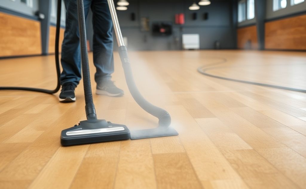 Vacuum power effects on rubber gym floors