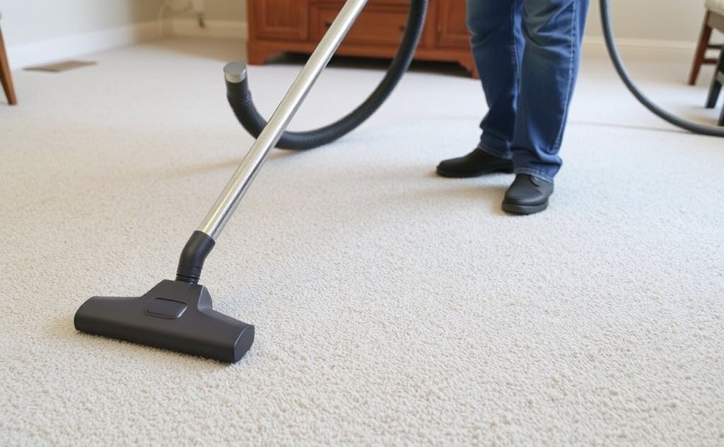 Vacuuming after carpet cleaning for best results