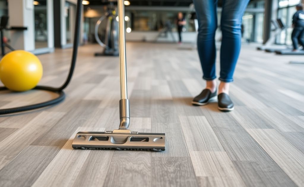 Vacuuming benefits gym flooring longevity and care