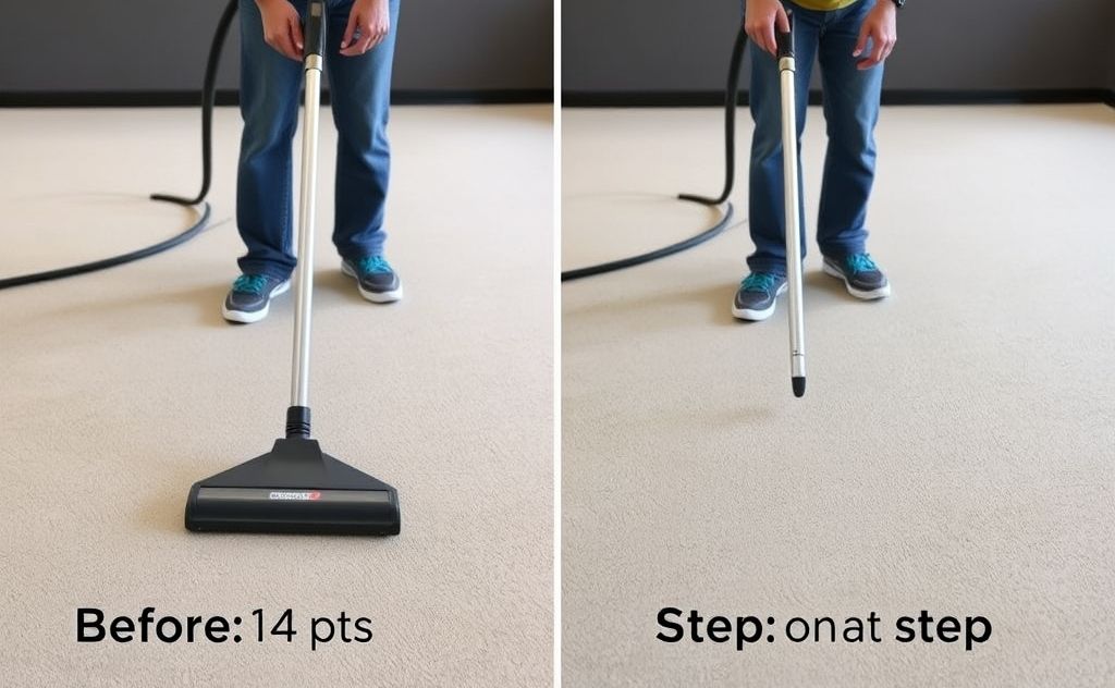 Vacuuming rubber gym flooring step by step