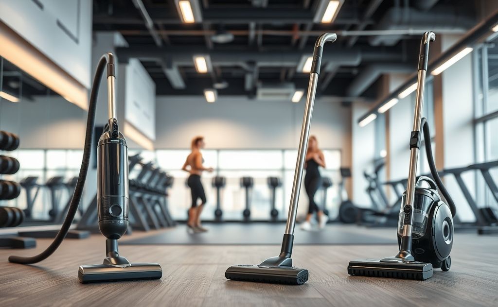 Vacuums designed for quiet gym environments.
