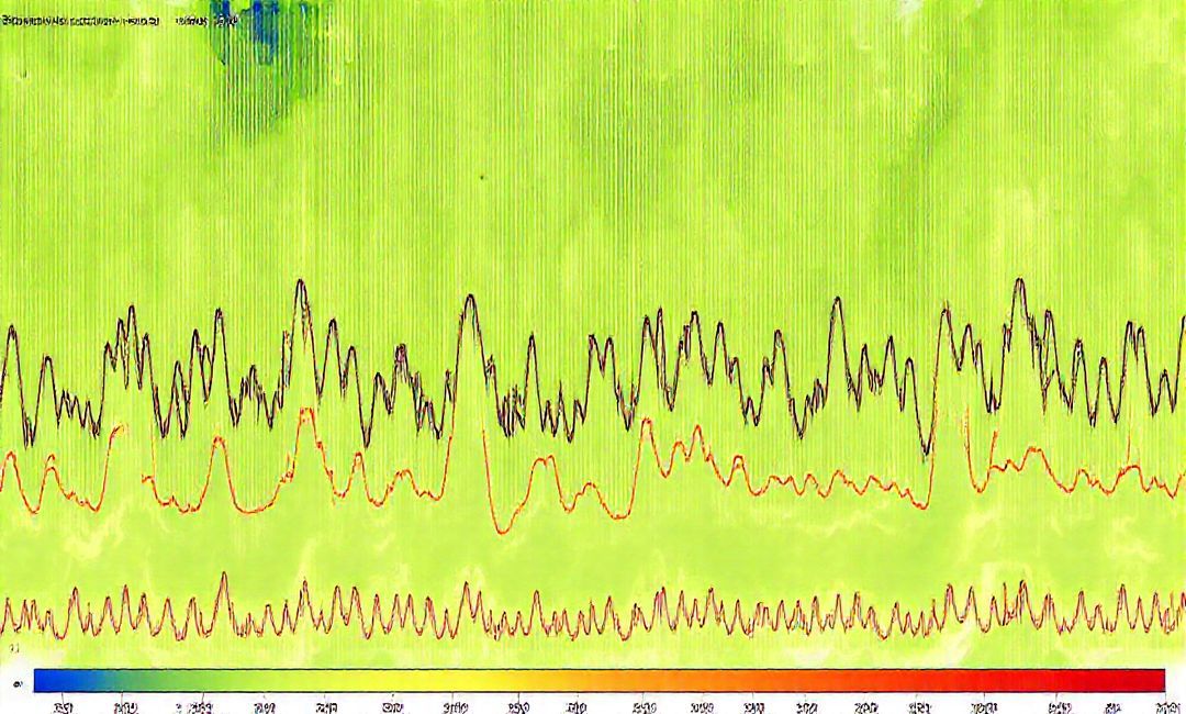 Variability in daily temperature records.