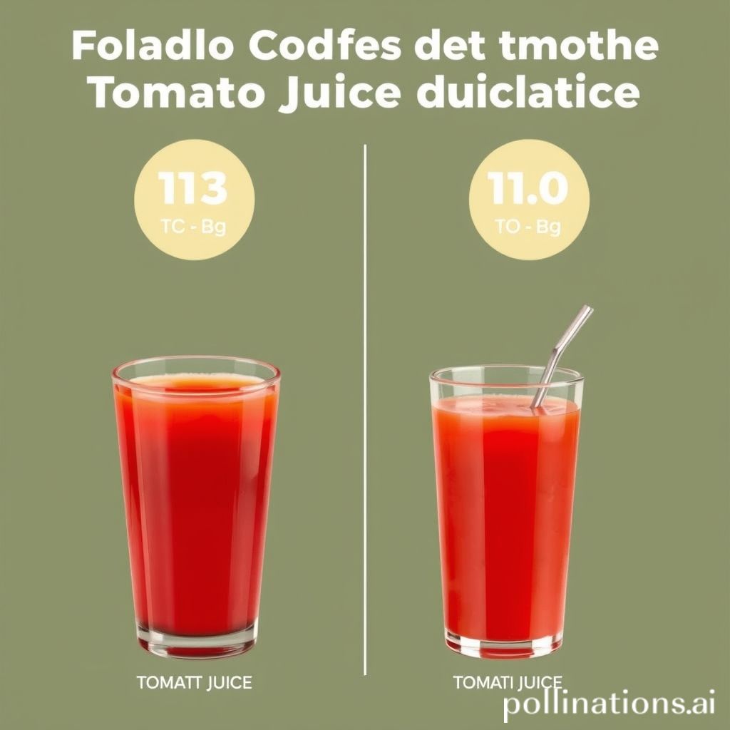 Comparing Calorie Content of Tomato Juice Brands