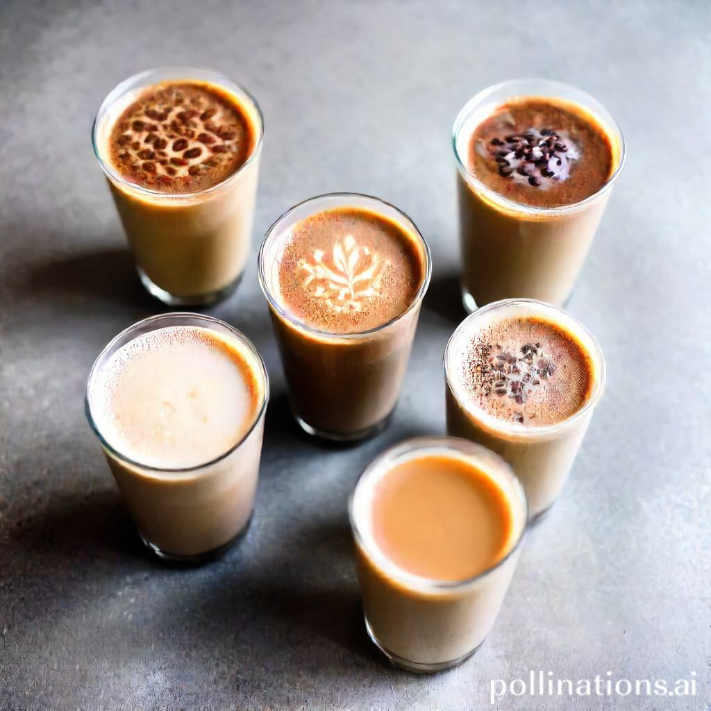 Coffee milk tea variations