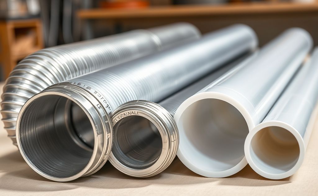 Vent pipe materials for water heater exhaust