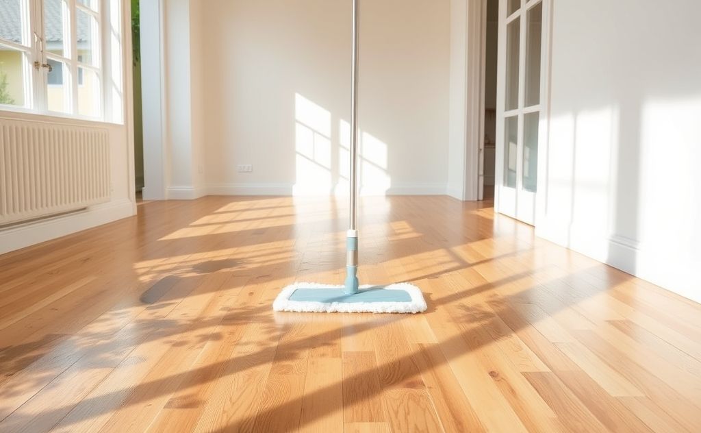 Vinegar mopping cleans mold from floors effectively