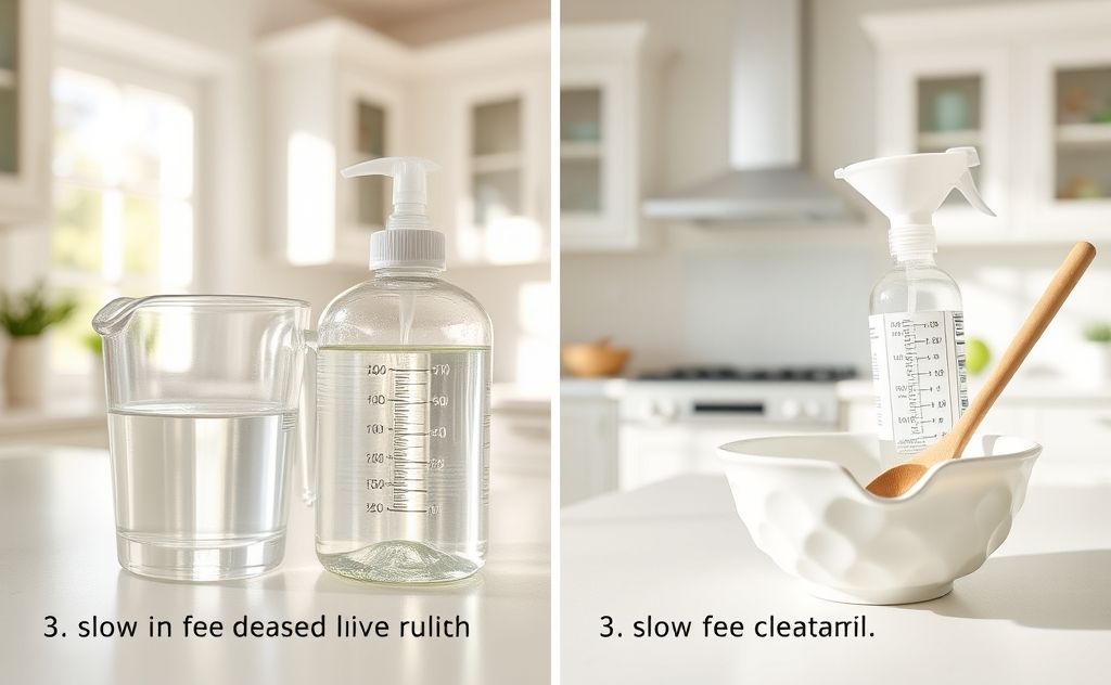 Vinegar mopping solution recipe steps