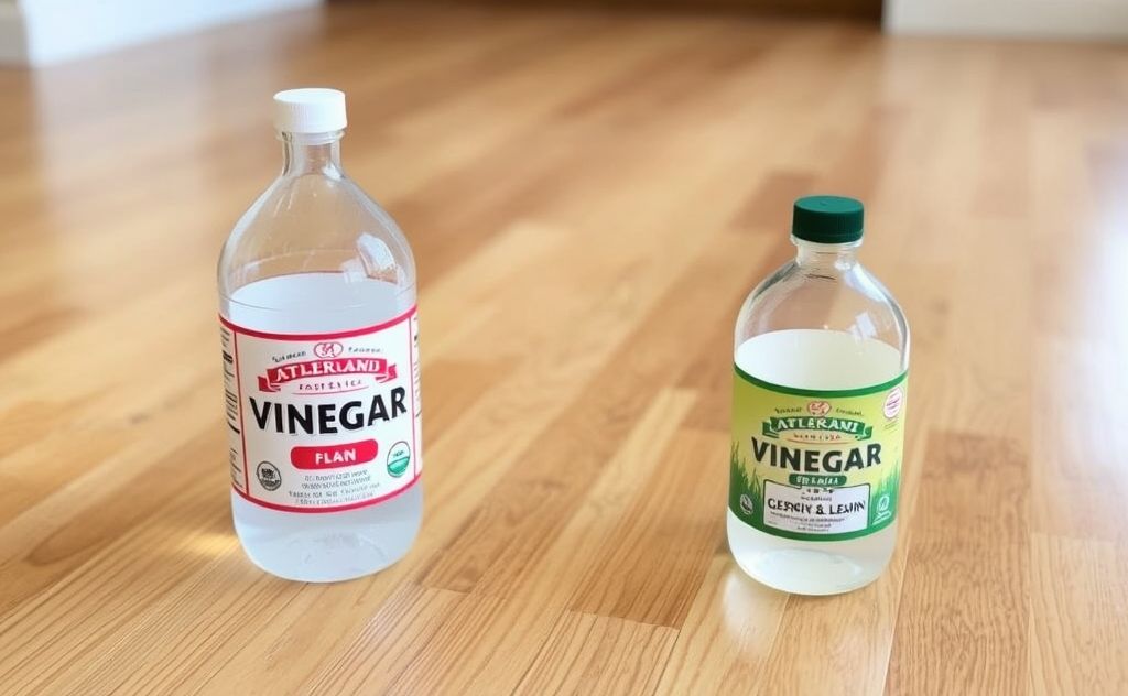 Vinegar solution for cleaning hardwood floors
