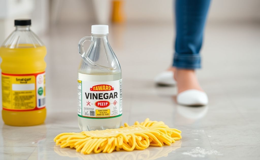 Vinegar's power against germs while mopping