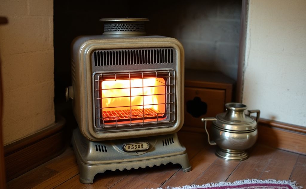 Vintage heater for cozy space warmth